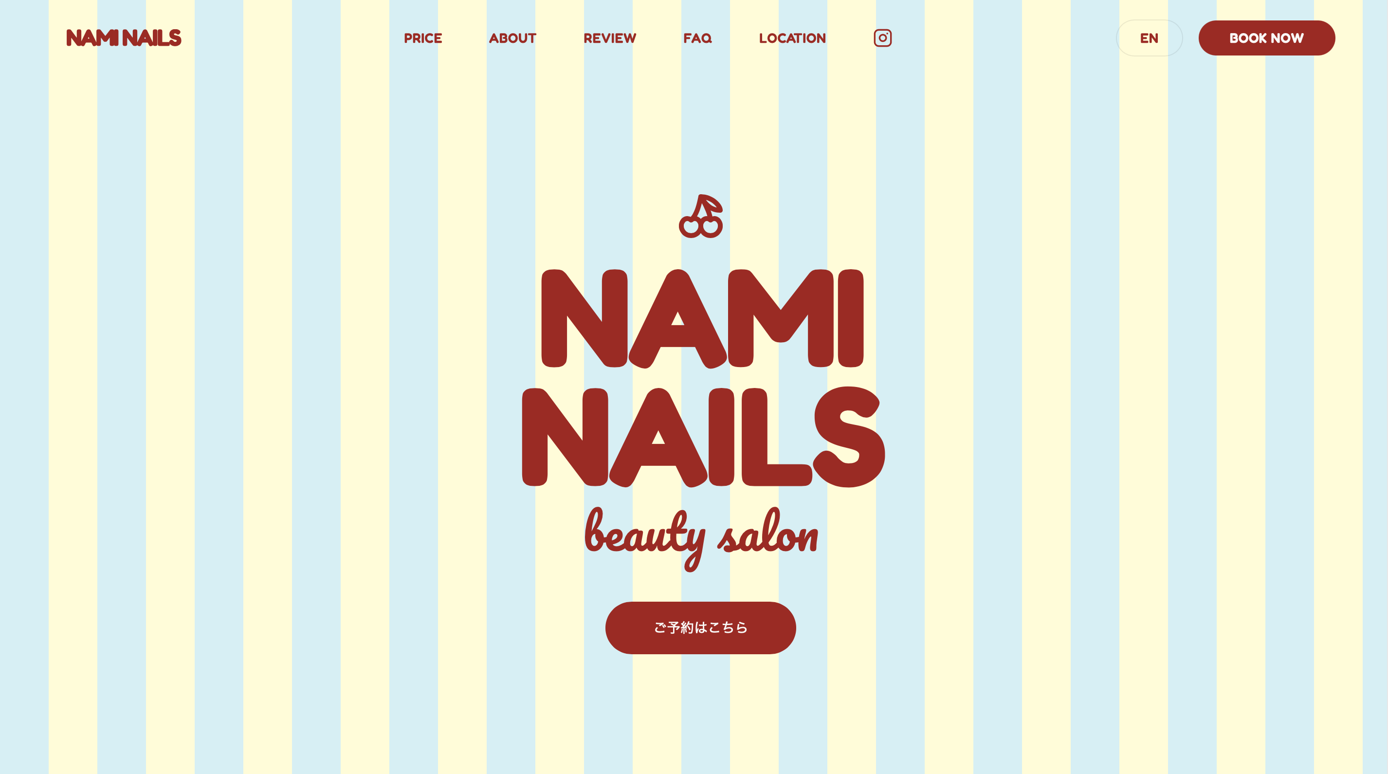 NAMI NAILS hero screenshot